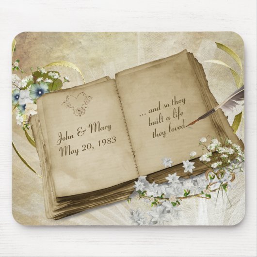 Hochzeitsbuch mit Pen Mousepad (Vorne)