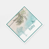 Hochzeitsbuch zum Thema Strand Napkins Serviette (Ecke)