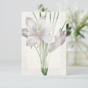 Hochzeitsbudget im Vintage-Blumen-Stil  Einladung