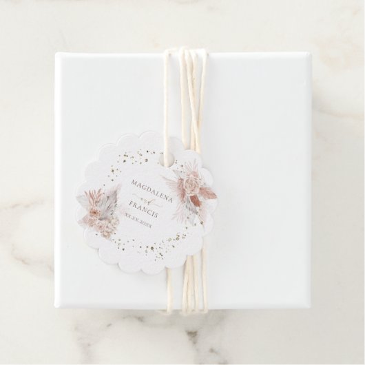 Hochzeitsbühne Blume Geschenkanhänger (Beispiel)