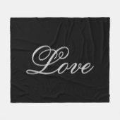 Hochzeitsbühne für Hochzeitsfeiern in Grauschwarz Fleecedecke (Vorderseite (Horizontal))