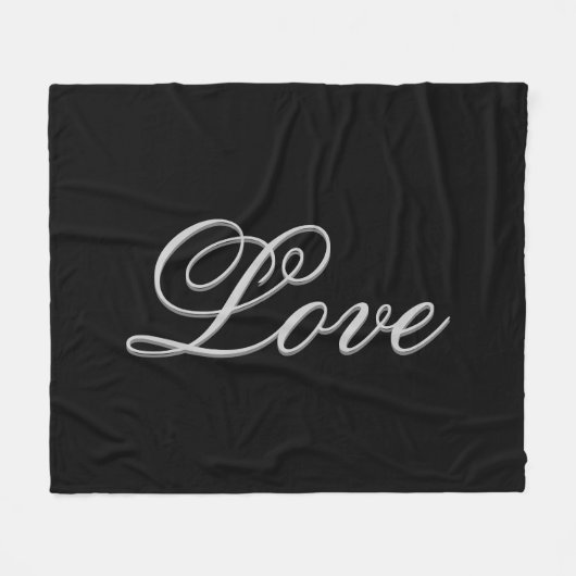 Hochzeitsbühne für Hochzeitsfeiern in Grauschwarz Fleecedecke (Vorderseite (Horizontal))