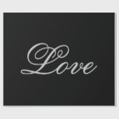 Hochzeitsbühne für Hochzeitsfeiern in Grauschwarz Geschenkpapier (Flach)