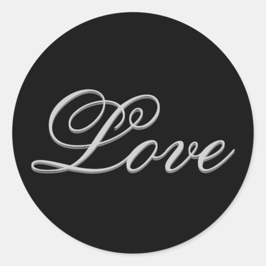 Hochzeitsbühne für Hochzeitsfeiern in Grauschwarz Runder Aufkleber (Vorderseite)