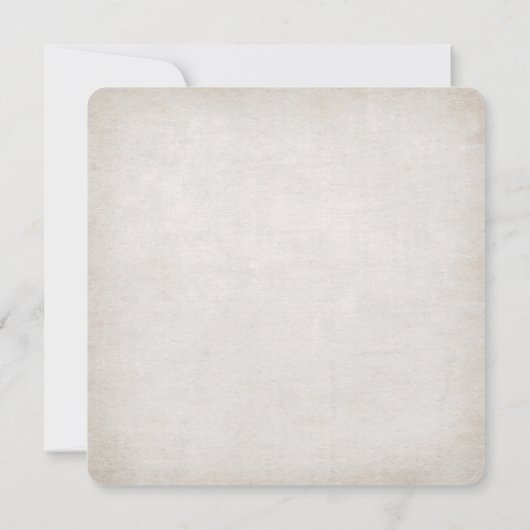 Hochzeitsbukett auf Textur Einladung (Rückseite)