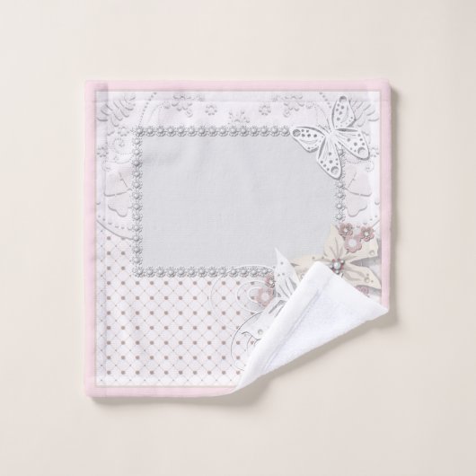 Hochzeitsbukett Badhandtuch Set (Waschlappen)