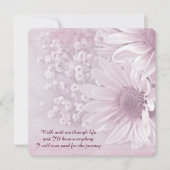 Hochzeitsbukett in Rosa Einladung (Vorderseite)