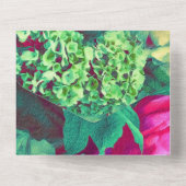 Hochzeitsbukett laden all in one einladung (Rückseite)