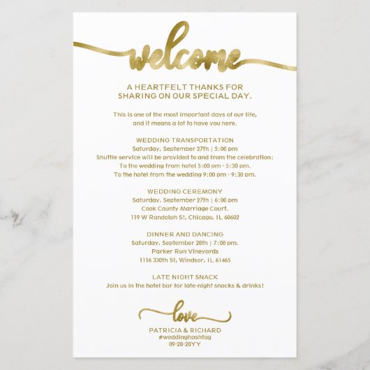 Hochzeitscocktail - Icon Wedding Willkommen (Rückseite)