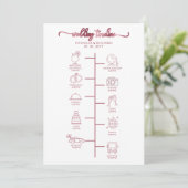 Hochzeitscocktail - Icon Wedding Willkommen Einladung (Stehend Vorderseite)