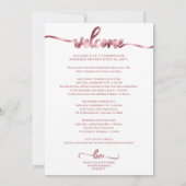 Hochzeitscocktail - Icon Wedding Willkommen Einladung (Rückseite)