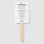 Hochzeitscocktail - Icon Wedding Willkommen Fächer (Rückseite)