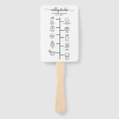 Hochzeitscocktail - Icon Wedding Willkommen Fächer (Vorderseite)