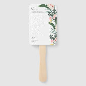 Hochzeitscocktail - Icon Wedding Willkommen Fächer (Rückseite)