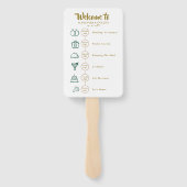 Hochzeitscocktail - Icon Wedding Willkommen Fächer (Rückseite)