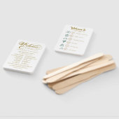 Hochzeitscocktail - Icon Wedding Willkommen Fächer (Non-assembled)