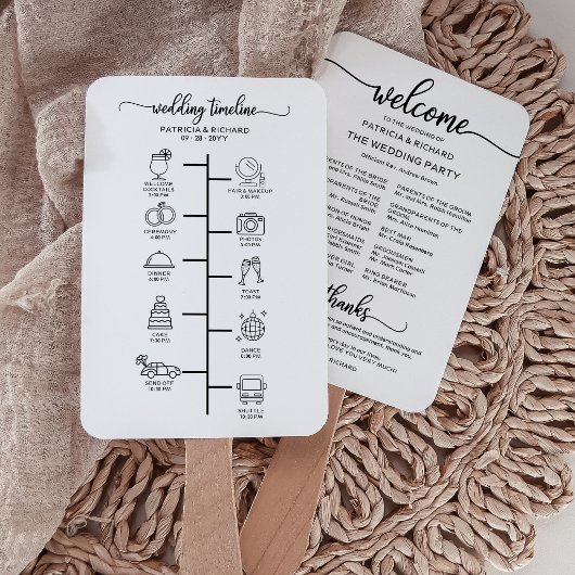 Hochzeitscocktail - Icon Wedding Willkommen Fächer