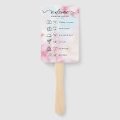 Hochzeitscocktail - Icon Wedding Willkommen Fächer (Rückseite)