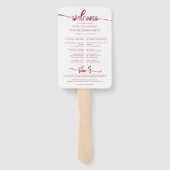 Hochzeitscocktail - Icon Wedding Willkommen Fächer (Rückseite)