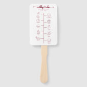 Hochzeitscocktail - Icon Wedding Willkommen Fächer (Vorderseite)