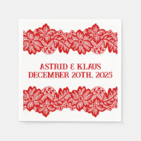 Hochzeitscocktail "Lace" in Rot-Norwegen