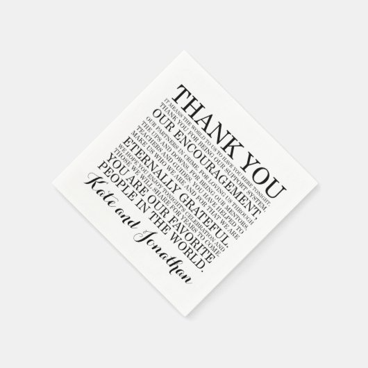 Hochzeitscocktail Napkins Personalisiertes Napkin- Serviette (Ecke)