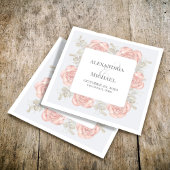 Hochzeitscocktail Personalisiert Elegant Serviette