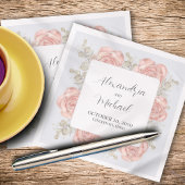 Hochzeitscocktail Personalisiert Elegant Serviette