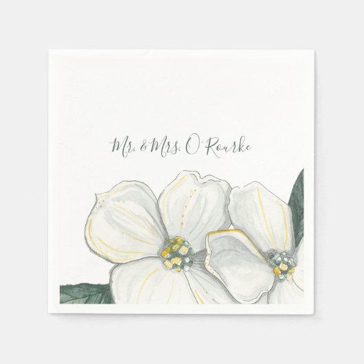 Hochzeitscocktail und Brautparty Napkins Serviette (Vorderseite)