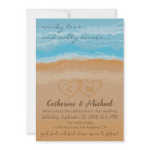 Hochzeitscodierung des tropischen Ocean Beach QR