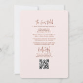 Hochzeitscodierung für den Wavy Blush Rust UAWG QR Einladung (Rückseite)