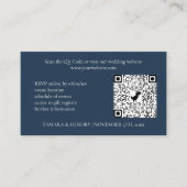 Hochzeitscodierung für Navy Blue Online UAWG QR Begleitkarte (Vorderseite)