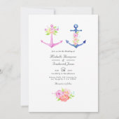 Hochzeitscodierung für Wasserfarben Einladung (Vorderseite)