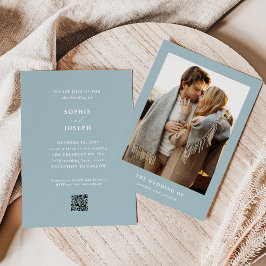 Hochzeitscodierung mit dem QR-Foto für Pulverfarbe Einladung