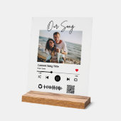 Hochzeitscodierung unseres langscannbaren QR-Codes Acrylschild (Winkel)