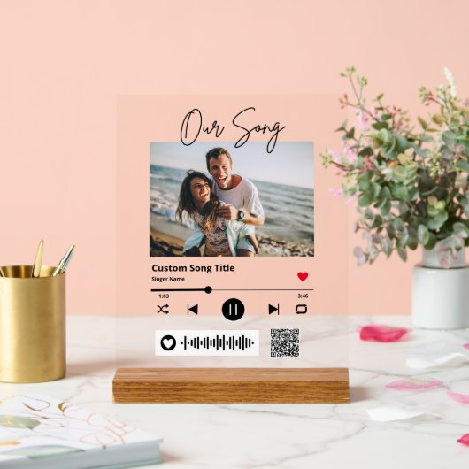 Hochzeitscodierung unseres langscannbaren QR-Codes Acrylschild (Hochzeit)