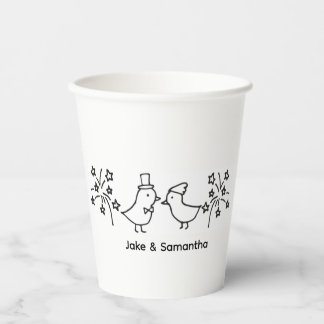 Hochzeitscoffee Cups Pappbecher