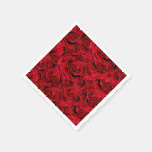 Hochzeitscollage für rote Rosen Serviette (Ecke)