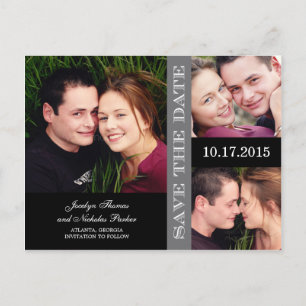 Hochzeitscollage Save The Date Ankündigung