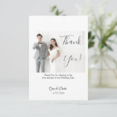 Hochzeitscouch Dankeschön Karte (Stehend Vorderseite)