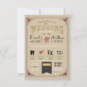 Hochzeitscoula Timeline Erster Termin zur Liebe Ei Einladung (Vorderseite)