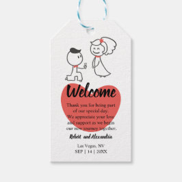 Hochzeitscoupe Begrüßung Geschenkanhänger