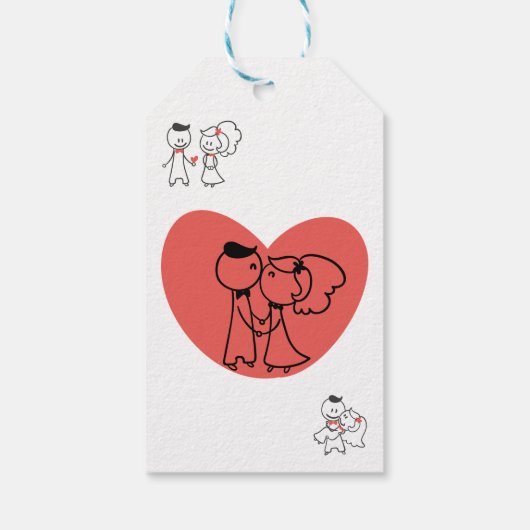 Hochzeitscoupe Begrüßung Geschenkanhänger (Rückseite)