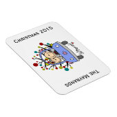 Hochzeitscoupe Personalisiert Holiday Flexi Magnet (Rechte Seite)