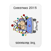 Hochzeitscoupe Personalisiert Holiday Flexi Magnet (Vertikal)