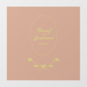 Hochzeitscoupe transparenter Fußboden Decal und Au Fensteraufkleber (Blatt)