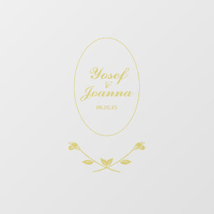 Hochzeitscoupe transparenter Fußboden Decal und Au Fensteraufkleber