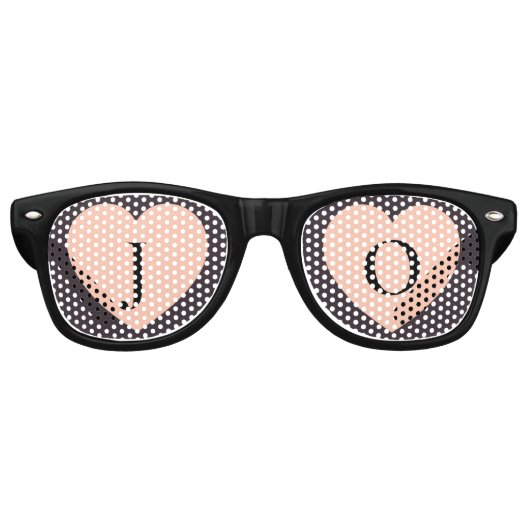 Hochzeitscoupel Monogram-Sonnenbrille Partybrille (Vorderseite)
