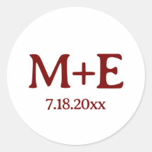 Hochzeitscoupel - Rote Vorzeichen und Datum