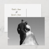 Hochzeitscoupets Save the Date Postkarten (Vorne/Hinten)